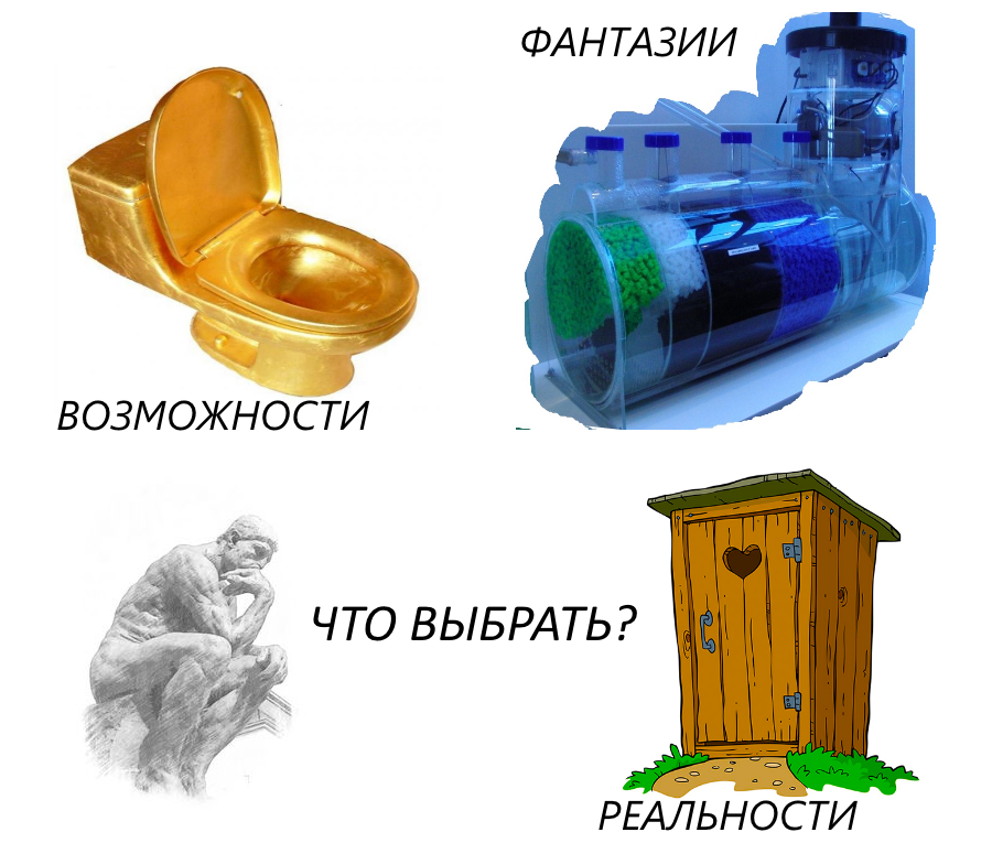 Выбор автономной канализации неизбежен. Как не думай а выбирать необходимо.
